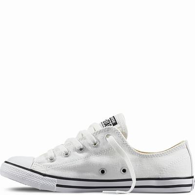 Converse Chuck Taylor All Star Dainty Low Tops Womens - White Shoes (735HLTXY)